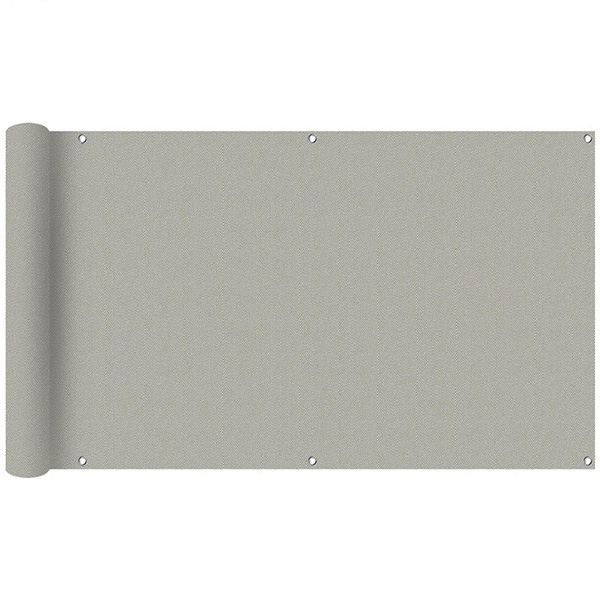 160gsm Gray Windproof Patio Fence Backyard Porch Balcony Privacy Screen Cover Net