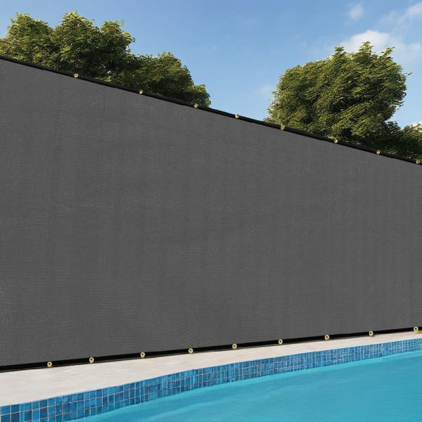 Factory Direct Outdoor Mesh Fencing Cover Netting 90% Blockage Privacy Fence Screen With Brass Grommet