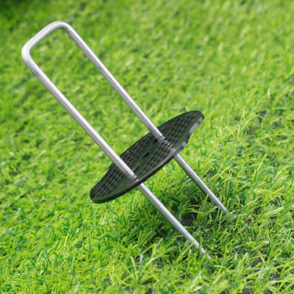 U-shaped Galvanized Steel Ground Nail 7-shaped Ground Cloth Nail For Outdoor Tent Anti-grass Lawn Film Nail Gardening Metal