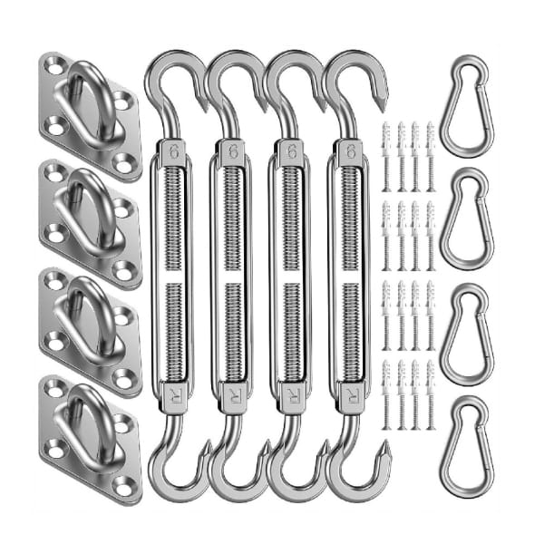 Sun Shade Sail Hardware Kit Stainless Steel Sun Sail Hardware Kit For Triangle Rectangle Shade Sail