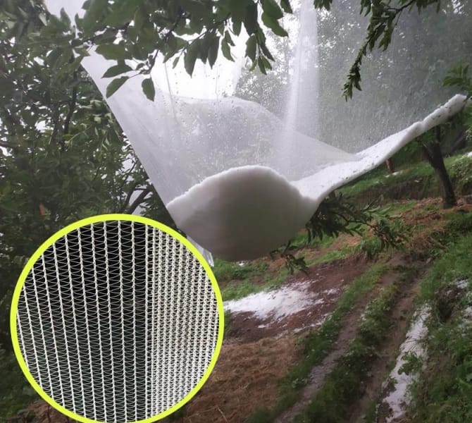 Wholesale Hdpe 70g 3% Uv Protection 4*50m 6*50m 7*50m 8*50m Garden Fruit Tree Anti-hail Net